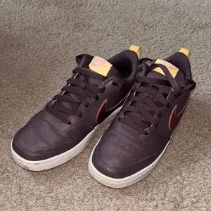 Nike Dark purple and Yellow Sneakers